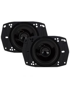 Hinor 4"x6" Coaxial City Black - 80 Watts RMS Car Speakers