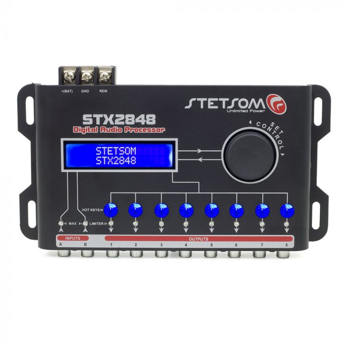 Verbeteren Verlaten Smash Stetsom STX2848 - 8 Way - Dynamic Crossover and Equalizer 15 Band Sound  Processor | Car Audio BR